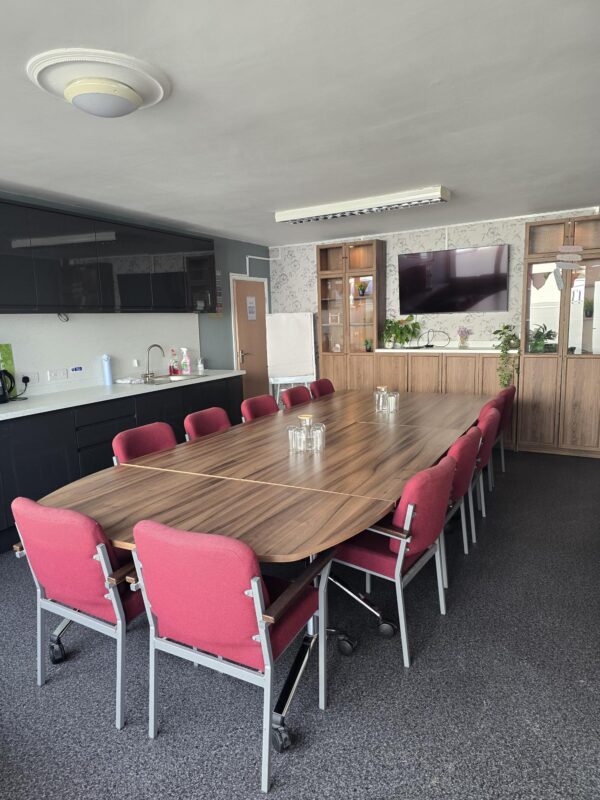 Photograph of our bookable meeting room